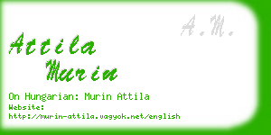 attila murin business card